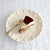 European Embossed Snack Plate | 8 inch| Ivory