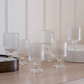 Fluted glassware set for everyday home entertaining