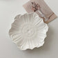 French Embossed Snack Plate - 6 inch Lotus shape