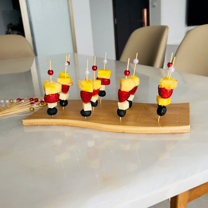 Wooden Skewer Board with 50 Picks