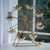 Luxury Rotating Serving Stand for Party | Gold Ferris Wheel with White Porcelain Bowls