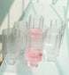 Premium Ribbed Drink Glasses – Set of 6 by Whites & Pastels
