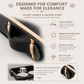 Luxury black serving tray with foldable stand ideal for breakfast, parties and elegant hosting