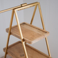 Multi-tier wooden dessert stand for celebrations