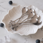 Premium food-grade stainless steel leaf dessert spoon for modern kitchens and stylish dining.