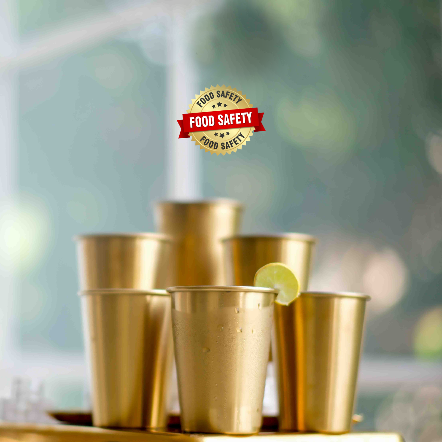 Elegant golden drinkware for home and gifting