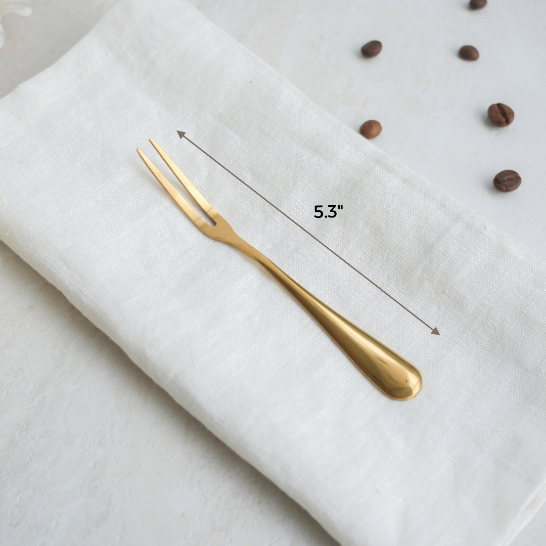 Gold Fruit Fork | Set of 6 and 12
