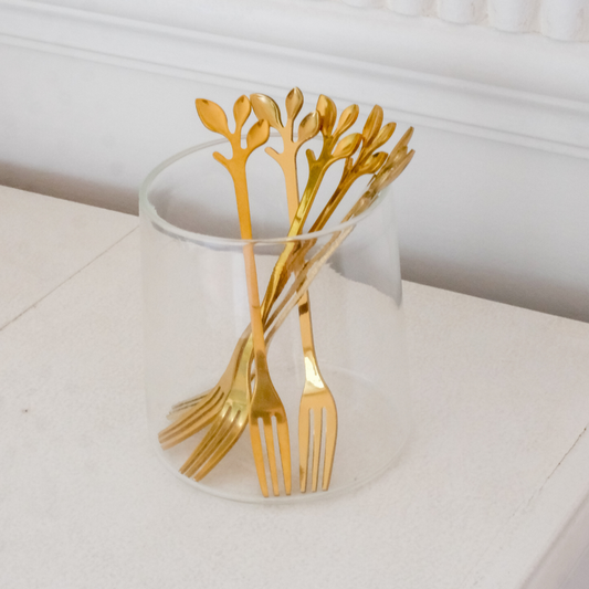 Decorative Gold Fruit Forks