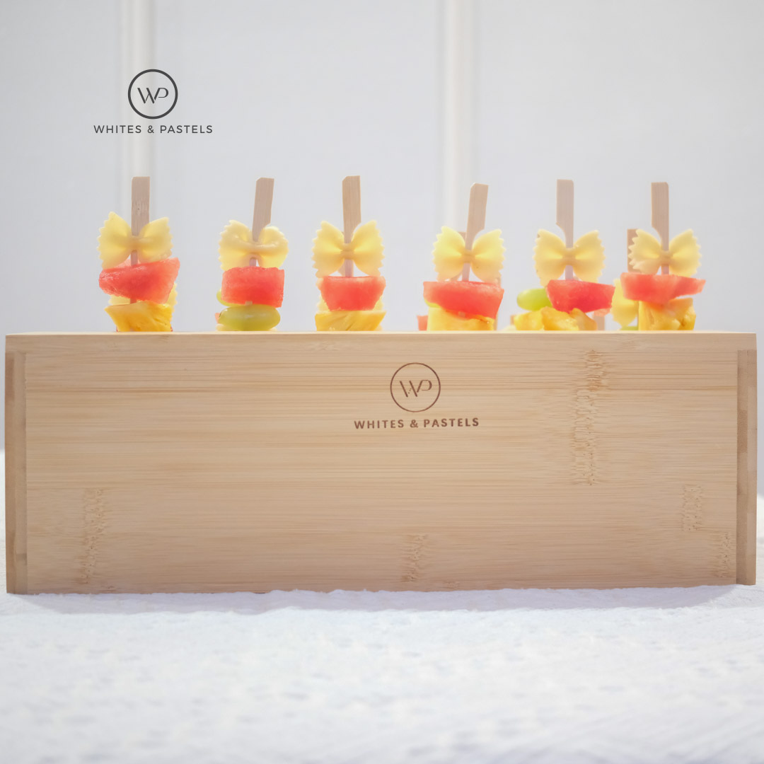 Luxury bamboo stand used for cocktail snacks and finger foods