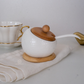 Minimalist ceramic spice container for kitchen décor