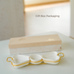 Gold Snack Tray with Heart Bowls – Gift Set