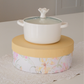 Serving bowl with lotus lid in a festive giftbox