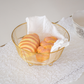 Gold bread basket for serving bread and rolls at the table