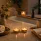 Whites & Pastels luxury gold tea light candle holders with premium PVD finish