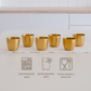 Matte Gold Drink Glass Tumbler