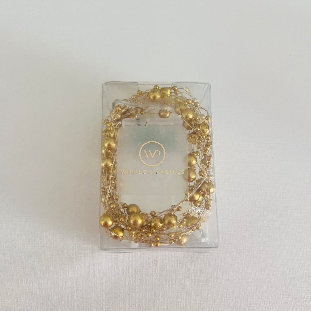 Fairy Lights with Pearls | White | Red - Decor (Photo 11)
