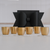 Drinking Glass Set of 6 | Matte Gold Stainless Steel Tumbler with Gift Box | 250 ml
