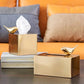 Gold Metal Tissue Box