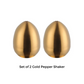Mini Pepper & Spice shaker - Set of 2 - Gold & Rose Gold