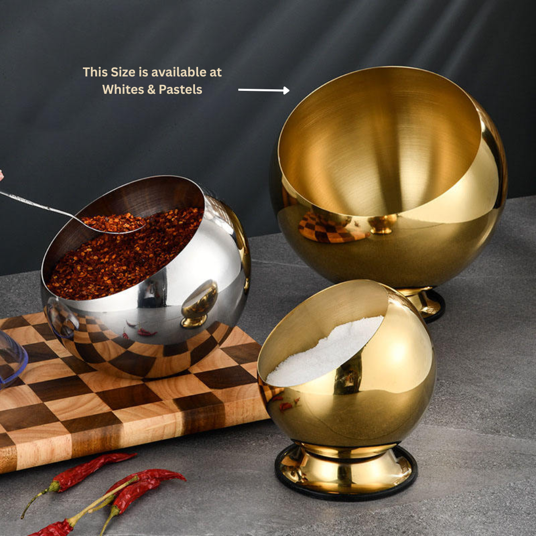Contemporary Serving Bowl in Stainless Steel for Buffets