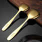 Set of 3 Small Serving Spoons - Gold & Silver option - 304 Stainless Steel (Photo 4)