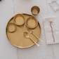 gold-thali-set-with-two-curry-bowls-and-dip-chutney-bowl