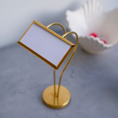 Gold name display stand small