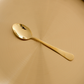 Gold spoon with PVD finish