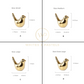 Electroplated Golden Birds - Ceramic
