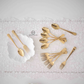 Gold Spoon and Fork | Set  of 12 | Set of 24 | 304 Stainless Steel