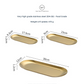 Japanese Sushi Plates 3 sizes- Stainless Steel Long Oval Platters