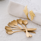 Small Gold PVD Heart Spoons for Desserts Coffee Tea