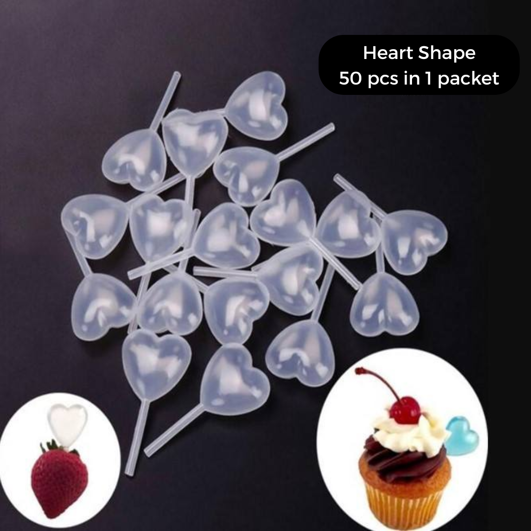 Heart shaped food pipettes