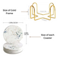 Coasters with Gold Frame - Set of 7