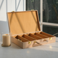 Elegant stainless steel cutlery set with organiser box for housewarming gifts