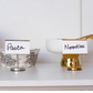 Buffet Dish Name Display Stand - Gold Card Holder - 10 cm
