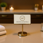 Buffet Dish Name Display Stand - Gold Card Holder - 10 cm