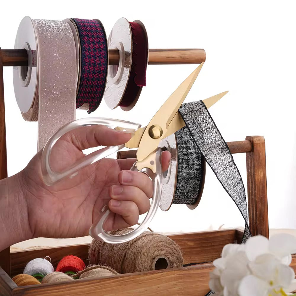 Gold Scissors with Acrylic Handle | Luxury Stainless Steel