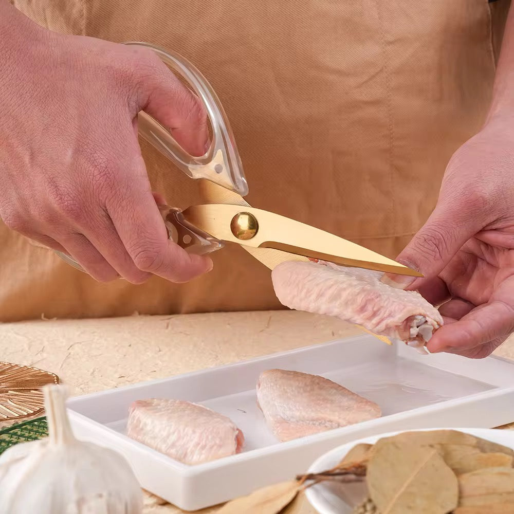 Gold Scissors with Acrylic Handle | Luxury Stainless Steel