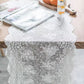 White Table Runner with European Embroidery | 2 sizes
