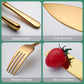 Cake Shovel and Knife Set - Gold Stainless Steel