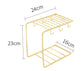 Golden Tea Cup & Saucer Stand for 6
