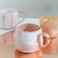 Nordic Style Porcelain Coffee Mug - Pastel Pink