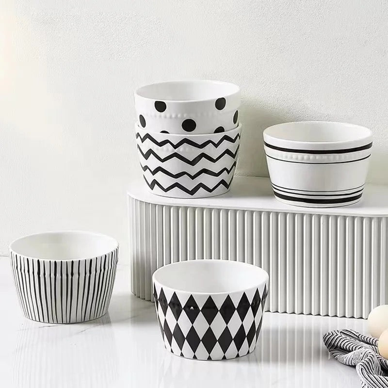 Nordic Style Set of 5 Snack Bowls