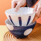 Serving Bowl with Polka Dots - Blue - 6 inch
