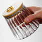 Borosilicate Glass Fluted Snack Glass Jars - Straight