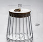 Borosilicate Glass Fluted Snack Glass Jars - Straight