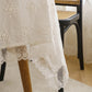 Dining Tablecloth - European Embroidered - White