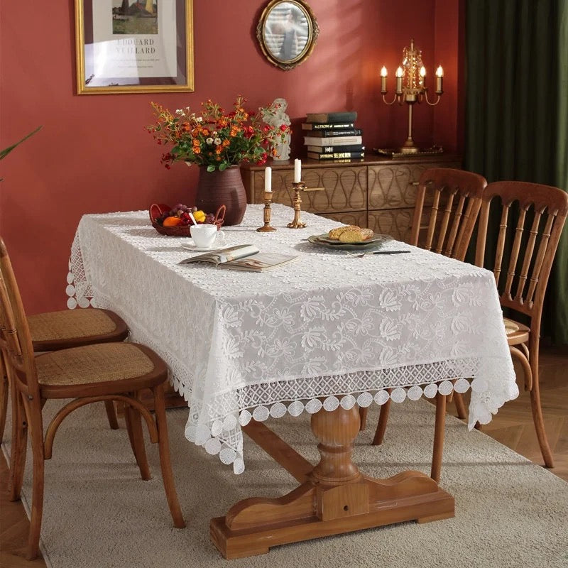 Dining Tablecover - European Full Embroidery & Patch Work