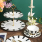 French Cup & Saucer - Black White & Gold